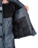Костюм "АРТ. 10561":зим.куртка дл.,п/к,т.-серый с черн. и лимон.отд. и СОП тк. Оксфорд