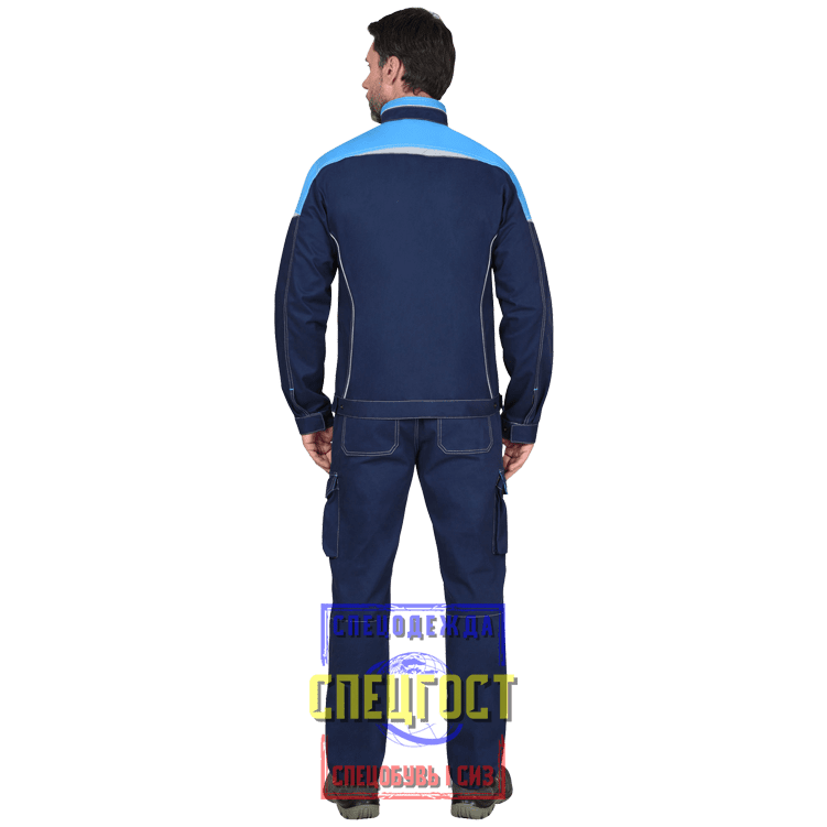 Новинки на сайте: Костюм АРТ. 58737 куртка, полукомбинезон синий с голубым ТА
