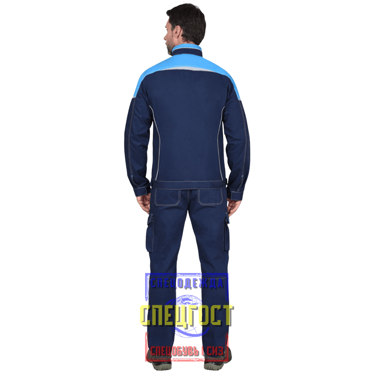 Новинки на сайте: Костюм АРТ. 58761 куртка, брюки синий с голубым ТА
