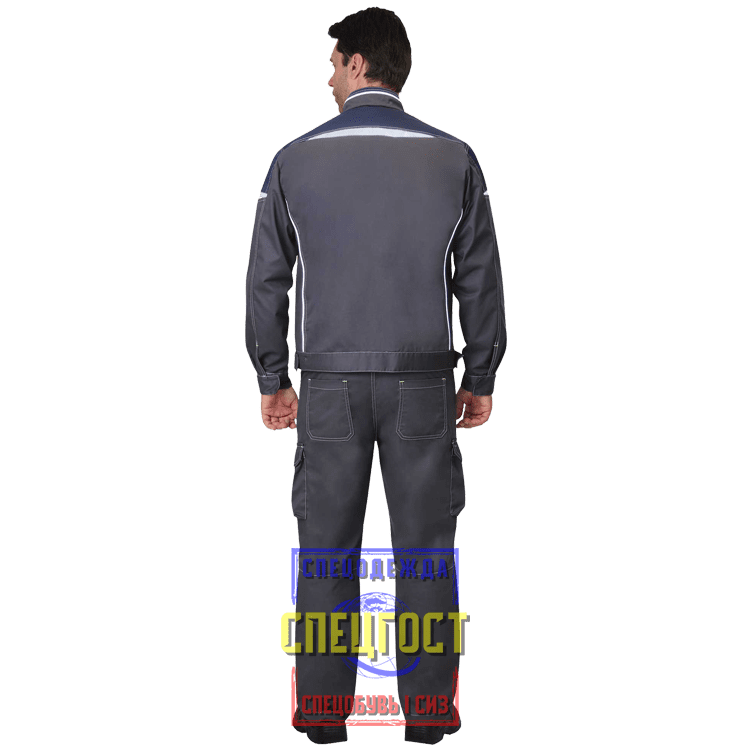 Новинки на сайте: Костюм АРТ. 58773 куртка, брюки т-серый с синим