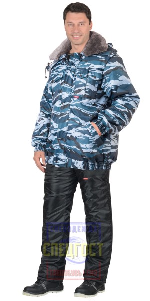 Куртка "АРТ. 54127" короткая, КМФ "Серый вихрь"