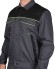 Куртка "АРТ. 50328" :т.серая с черной и лимонной отделкой