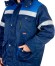 Костюм "АРТ. 17570" зимний: куртка дл., п/комб. т.синий с васильковым и СОП-50мм