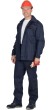 Костюм "АРТ. 56991": куртка, брюки синий с красным кантом пл. 210 г/кв.м