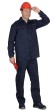 Костюм "АРТ. 56991": куртка, брюки синий с красным кантом пл. 210 г/кв.м
