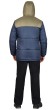 Куртка "АРТ. 51730" зимняя мужская, синяя с оливковым, подкладка  искусственный мех