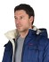 Куртка "АРТ. 51762" зимняя мужская, синяя, подкладка искусственный мех