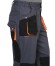 Костюм "АРТ. 17700" длинная куртка, брюки, т.серый с оранжевым и черным