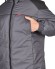 Куртка "АРТ. 51798" мужская, т. серая (оттенок "Баклажан") с черным