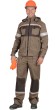 Костюм "АРТ. 10245" мужской: куртка, брюки (св.-коричневый с т.-коричневым) тк.Родос