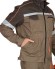 Костюм "АРТ. 18965" мужской: куртка, п/к. св.-коричневый с т.-коричневым с оранж. Кантом