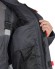 Куртка "АРТ. 58029" зим. удл. цвет, т.серый со св. серым, мех ворот
