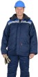 Куртка "АРТ. 10585" мужская с меховым ворот. синий с васильковым и СОП