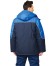 Куртка "АРТ. 10586" дл.,синяя с васильковым