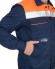 Костюм "АРТ. 15376" летний: куртка кор., п/комб. темно-синий с оранж