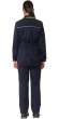 Костюм "АРТ. 54559" женский: куртка, брюки синий с лимонным кантом