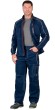 Костюм "АРТ. 17902" летний мужской: куртка, брюки, темно-синий