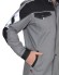 Куртка "АРТ. 55810" удлиненная летняя: серая с черным