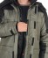 Куртка "АРТ. 10591" оливковая с чёрным