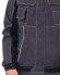 Куртка "АРТ. 52116" кор.,летняя т.серая с черным и с голубой отделкой