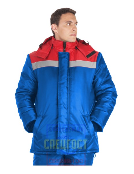 Куртка "АРТ. 10900" синий с красным