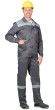 Костюм "АРТ. 16961" : куртка .,п/к т.серый со св. серым СОП 50 мм