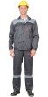 Костюм "АРТ. 16961" : куртка .,п/к т.серый со св. серым СОП 50 мм