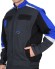 Костюм "АРТ. 52188" куртка, п/к серый с черным и васильковым и СОП 100% Х/Б