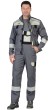 Костюм "АРТ. 15559": куртка кор., п/комб. ср. серый с молочным и черным