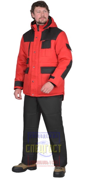 Куртка зимняя "АРТ. 60367" 5501 красная с черным