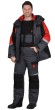 Костюм "АРТ. 10103": зимний куртка дл.,п/комбинезон темно-серый с черным и красн. и СОП