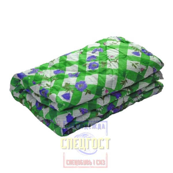 Одеяло "АРТ. 10347" 1 сп. ткань х/б, смесовая цветная, 120х180 для строителей и рабочих