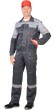 Костюм "АРТ. 15708": куртка, п/к т-серый со св.серым и красным и СОП 50мм