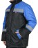 Костюм "АРТ. 60438" зимний: куртка, полукомбинезон чёрный с васильковым и СОП