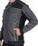 Куртка "АРТ. 17025" кор.,летняя темно-серая с лимонным кантом тк.Rodos (245 гр/кв.м)