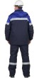 Костюм "АРТ. 10822" зимн.: куртка, полукомбинезон тёмно-синий с васильковым и СОП