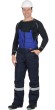 Костюм "АРТ. 10822" зимн.: куртка, полукомбинезон тёмно-синий с васильковым и СОП