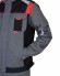 Куртка "АРТ. 18188" ср-серая с черной и красной отделкой