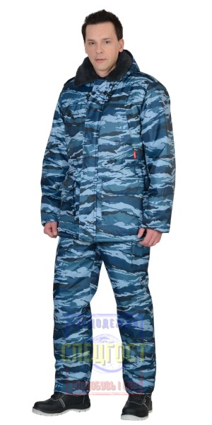 Костюм "АРТ. 17197" зимний: куртка, п/комб. КМФ серый вихрь