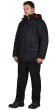 Куртка "АРТ. 58367" зимняя мужская, черная, подкладка флис (ЧЗ)
