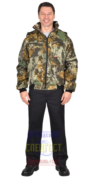 Куртка "АРТ. 16000" (тк. смесовая) КМФ "Темный лес"