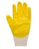 Перчатки "АРТ. 57540"  желтые с частичным обливом