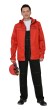 Костюм "АРТ. 10291": куртка,п/к красный с черным кантом тк.Rodos (245 гр/кв.м)