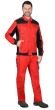 Костюм "АРТ. 60257": куртка кор., брюки, цв. красный с черным