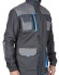 Костюм "АРТ. 53737" куртка дл., п/к цв. т.серый со средне серым и голубой отделкой