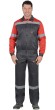 Костюм "АРТ. 10744": лето куртка, брюки т.серый с красным и СОП 50 мм