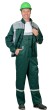 Костюм "АРТ. 10746"летн.: куртка, п/к. зеленый с серым тк.CROWN-230
