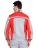 Костюм "АРТ. 10747" летн.: куртка кор., п/к. св/серый с красным тк.CROWN-230