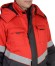 Костюм "АРТ. 10952" зим.:куртка кор.,п/комб. т.серый с красным и СОП