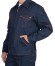 Костюм "АРТ. 56461": куртка, брюки (100% узбекская саржа) синий с  оранжевым кантом пл. 210 г/кв.м